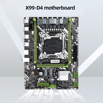 Материнская плата X99-D4 M-ATX LGA2011 V3/V4 для настольных компьютеров Материнская плата 64 ГБ 2 X DDR4 ECC 4 SATA3.0 Поддержка NVME M.2/M.2 WIFI/PCI-E 4X