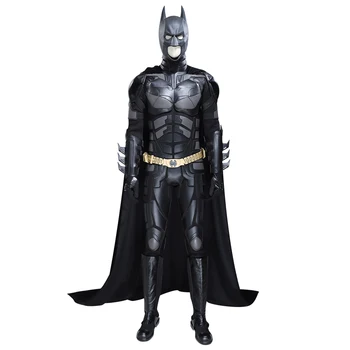 Косплей Костюм Летучей мыши The Dark Knight Rises Мужской костюм Летучей мыши Брюса Уэйна Дополните наряд кожаным комбинезоном на Хэллоуин