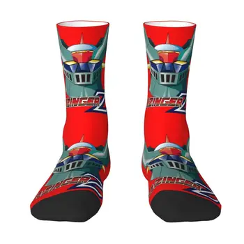 Кавайные мужские носки Mazinger Z UFO Robot Dress, дышащие теплые носки с 3D принтом Grendizer, аниме, Манга, Экипаж