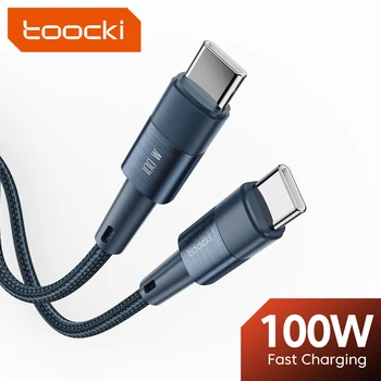 Кабель USB Toocki100 Вт PD зарядное устройство для быстрой зарядки Кабель для быстрой зарядки QC4.0 Type C-кабель Type C для Xiaomi POCO f3 Realme Macbook