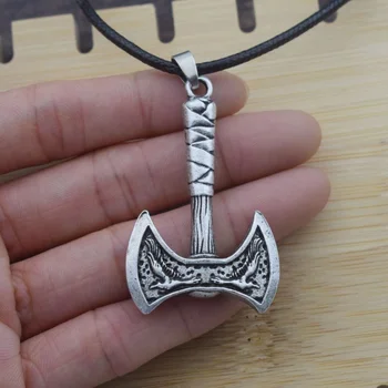 12шт Ожерелье с Кельтским Топором в виде Ворона, Символа Одина, Кулон Для мужчин, Ювелирный Подарок