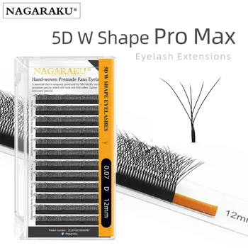 Форма NAGARAKU 5D С Предварительно изготовленными Объемными веерами Для наращивания натуральных Мягких накладных ресниц Clover Bloom