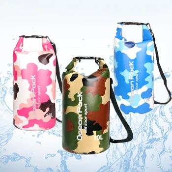 Водонепроницаемые сухие сумки для плавания, портативный походный рюкзак для кемпинга, дрейфующего плавания, рафтинга, треккинга по реке. 