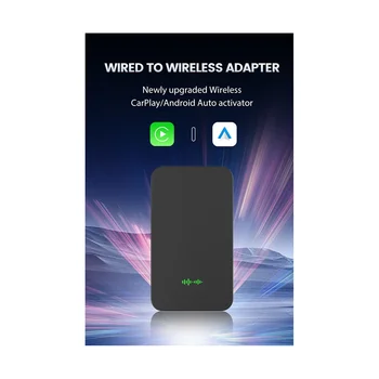 Мини-беспроводной адаптер Car Wired Carplay Android Auto to Wireless Carplay Android Auto Multimedia Video Play 4.1