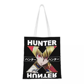 Эко-сумка Hunter X Hunter Kurapika, женская сумка через плечо, милая холщовая сумка большой емкости, повседневная сумка для покупок для ребенка.