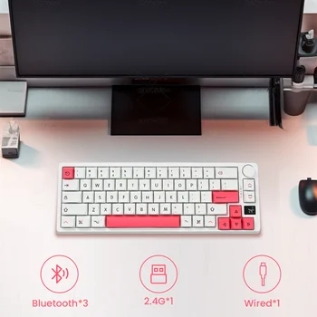 MK67 Pro Mechanical Keyboard Русская раскладка клавиатуры Bluetooth Wireless Hot-swappable RGB Backlit for PC Gamer Keyboards