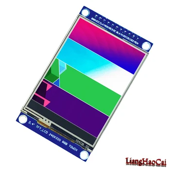 Модуль SPI 2,4 дюймовая ЖКпанель с цветной светодиодной подсветкой Нет необходимости подключать 2,54 мм расстояние между однорядными контактами XPT2046 Touch chip