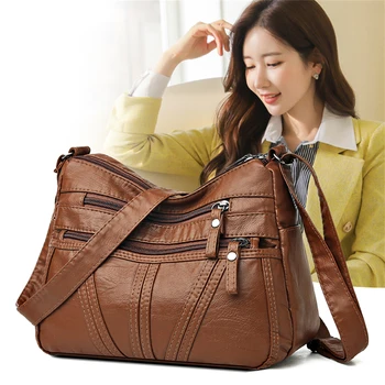 Повседневные маленькие сумки через плечо для женщин 2023, роскошные дизайнерские сумки и кошельки, новая мягкая сумка-мессенджер из искусственной кожи Sac