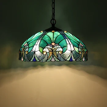 Подвесной светильник от Тиффани Светильники Подвесной Светильник Витражи для столовой Гостиной Кухонного островка кабинета прихожей