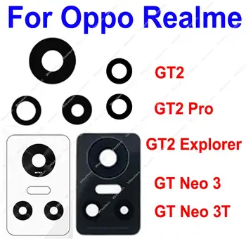 Для Realme GT Neo3 3T GT2 Pro GT2 Explorer Master, стеклянная линза для задней камеры, Запасные части для задней линзы