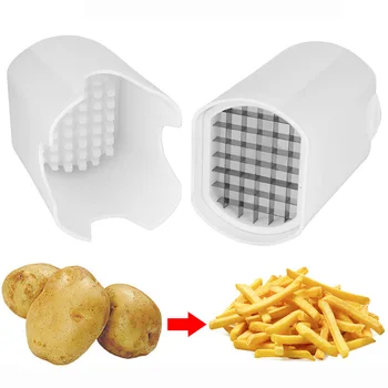 Коробка для резки картофельных чипсов, Пресс-куттер, Пластиковый Слайсер, Измельчитель, Инструмент для приготовления картофеля Фри, Кухонные гаджеты для резки картофеля
