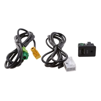 Автомобильный USB AUX аудиовход, кабель-адаптер, штекер для B6 B7 CC НОВЫЙ