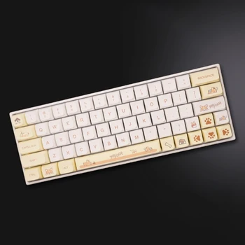 138 шт. колпачков для ключей Cute Corgi Dye Sub Keycaps для механической клавиатуры MX Switch