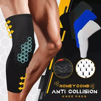 Наколенники Honeycomb с защитой от столкновений, противоскользящие наколенники на рукавах для ног, поддержка колена для мужчин и женщин XR-Hot