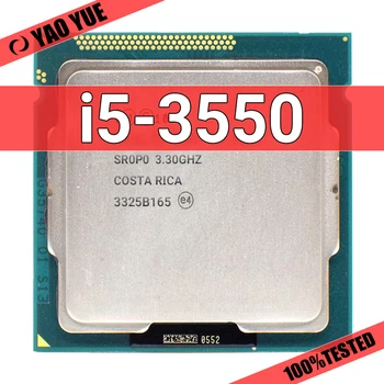 Используемый процессор i5 3550 Четырехъядерный 3,3 ГГц 77 Вт с разъемом LGA 1155 Настольный процессор работает на 100 %%