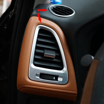 ABS Пластик для Honda HR-V HRV 2014 - 2017 аксессуары LHD Автомобильный кондиционер, украшение для выхода воздуха, накладка, наклейка для стайлинга автомобилей