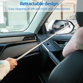 Универсальный автомобильный Выдвижной Скребок для автостекла, стеклоочиститель для зеркала заднего вида, Портативный Инструмент для чистки автомобиля, автозапчасти для технического обслуживания