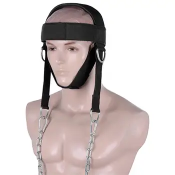 1x Ремень безопасности для головы и шеи из более прочной ткани Оксфорд для тренировок по поднятию тяжестей дома