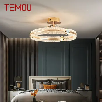 Потолочный светильник TEMOU Nordic Современный светодиодный креативный винтажный светильник для роскошного дома, гостиной, спальни