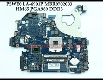 StoneTaskin Восстановленная P5WE0 LA-6901P для ACER Aspire 5750 5750G материнская плата ноутбука MBR9702003 HM65 PGA989 DDR3 Полностью протестирована