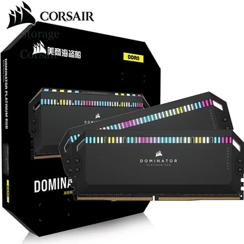 Оперативная память Corsair DOMINATOR® PLATINUM DDR5 RGB First Edition 2x16GB 2x32GB DDR5 5600MHz 6000MHz 6200MHz 7200MHz Для настольных ПК—Черный