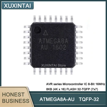 10 шт./лот Новый ATMEGA8A-AU Микросхема микроконтроллера серии ATMEGA8A AVR 8-разрядная 16 МГц 8 КБ (4K x 16) со вспышкой TQFP-32 (7x7)