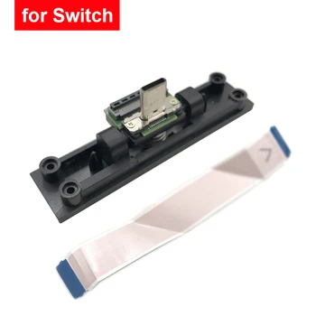 Оригинальный разъем для зарядного порта, совместимый с HDMI, для Nintend Switch, разъем для зарядки, интерфейсный разъем, ленточный кабель