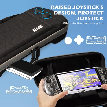 Новая сумка для хранения IINE for Switch, роскошный водонепроницаемый чехол для консоли Nitendo Nintendo Switch NS, игровых аксессуаров Joycon.
