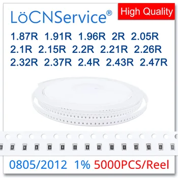 LoCNService 0805 1% 5000ШТ 1.87R 1.91R 1.96R 2R 2.05R 2.1R 2.15R 2.2R 2.21R 2.26R 2.32R 2.37R 2.4R 2.43R 2012 Резистор OH
