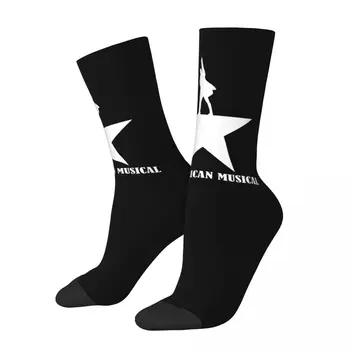 Alexander Hamiltons Американский мюзикл Hamiltons Носки контрастного цвета Эластичные носки Крутая новинка Чулок R186