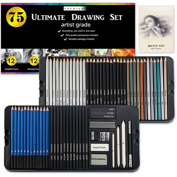 Цветной карандаш и карандаши для рисования, набор инструментов для рисования, 72 шт, Акварель, Металлический Масляный карандаш, Принадлежности для творчества художника