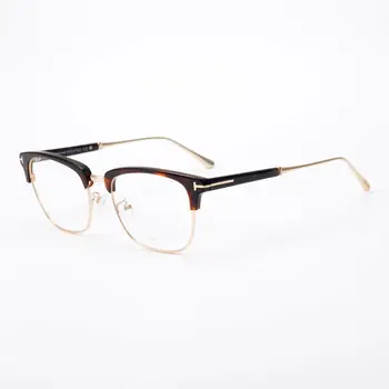 2022Lower полукадровые очки в оправе мужской деловой ретро-близорукой Линзы TF5590 Линия бровей Оптические Линзы анти-синий свет может соответствовать gl