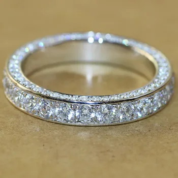 Роскошные кольца с цирконом для женщин, хрустальное кольцо на палец, обручальные свадебные украшения, классический стиль, подарок на любовь jz621