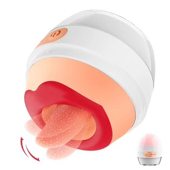 Розовый вибратор секс-игрушки Женское яйцо Стимулятор присоски для клитора Мастурбатор для языка секс-игрушка для лизания языка для 18 взрослых женщин