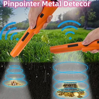 Для Металлической Монеты Gold Профессиональный Металлоискатель Probe Vibration Охранная Сигнализация Pointer GP-Pointer