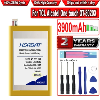 HSABAT 3900 мАч TLP034B1 TLP034B2 Батарея для TCL Alcatel One touch OT-8020X N3 8020 8020D Y910 Y910T Pop S9