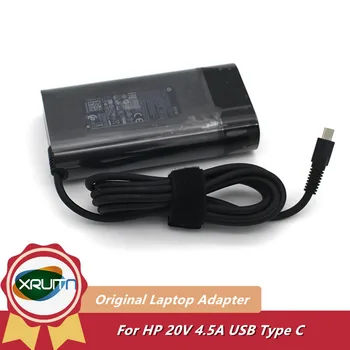 OEM Оригинальный 20V 4.5A 90W USB-C Type-C Адаптер Переменного Тока Для Ноутбука Зарядное Устройство Для HP SPECTRE X360 TPN-CA10 TPN-DA08 ADP-90FE B Источник Питания