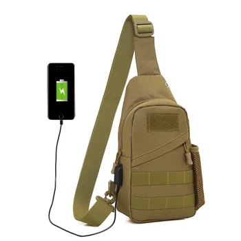 Тактическая сумка, военная USB-сумка через плечо, уличная камуфляжная нейлоновая сумка для кемпинга, походов, треккинга