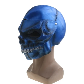 Мотоциклетный шлем с ужасным оформлением, полностью закрывающий голову черепом и скелетом, козырек для Hallo
