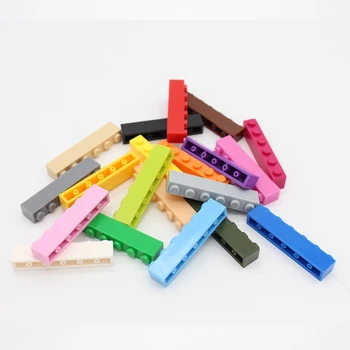 40шт MOC Brick 1x6 3009 Строительные блоки DIY Enlighten, развивающие детские игрушки, совместимые с частицами сборки