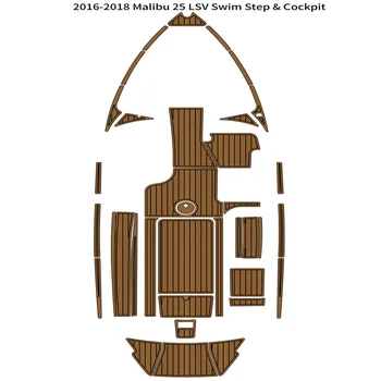 2016-2018 Плавательная платформа Malibu 25 LSV, площадка для кокпита, лодка из вспененного ЭВА, пол из тикового дерева