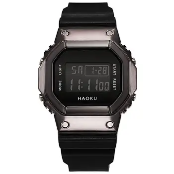 Горячие продажи мужских электронных часов Модный тренд Мужские спортивные часы Студенческие светодиодные часы Силиконовые женские наручные часы для пары