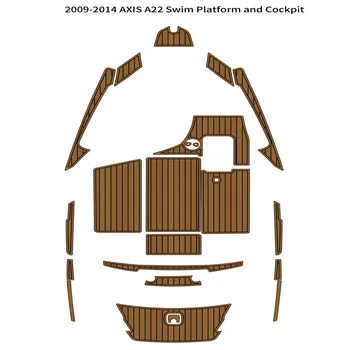 2009-2014 AXIS A22 Плавательная Платформа Кокпит Коврик Для лодки EVA Пена Палуба Из Тикового Дерева Коврик Для Пола Подложка Самоклеящаяся SeaDek Gaterstep Style