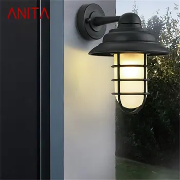 · Уличные настенные светильники ANITA Retro, Классическое светодиодное освещение, водонепроницаемые бра IP65 для дома, виллы на крыльце
