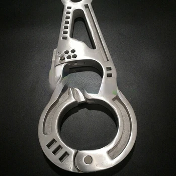 Новейшие металлические манжеты для запястий и лодыжек регулируемого размера, удерживающие наручники Cangue, новые