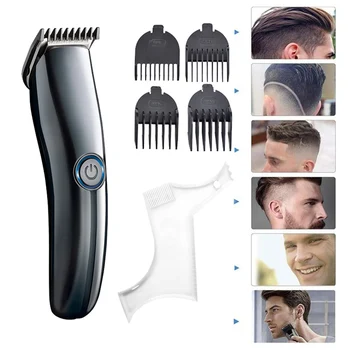 YOHAPPY Профессиональная машинка для стрижки волос, мужской Триммер для бороды, Аккумуляторный Тример, Электрическая Машинка для стрижки волос, Регулируемый Керамический набор