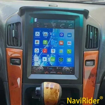 Автомобильный радиоприемник с вертикальным экраном Android 13 для Lexus RX300 Toyota Harrier 1999 2001 2002 Мультимедийный видеоплеер GPS Carplay Stereo