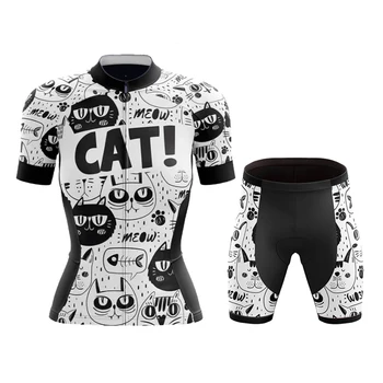 2022 Модный комплект из джерси для велоспорта с коротким рукавом Женская Велосипедная одежда с защитой от ультрафиолета Летняя Велосипедная одежда Pro Team Maillot Ciclismo