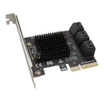 PCIe до 2/4/6/12/16/20 Портов SATA 3 III 3,0 6 Гбит/с SSD-адаптер PCI-e PCI Express x1 Поддержка карты расширения контроллера X1/4/8/16