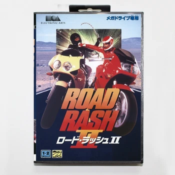 Новое поступление игровой карты Road Rash 2 16bit MD для Sega Mega Drive/ Genesis с розничной коробкой